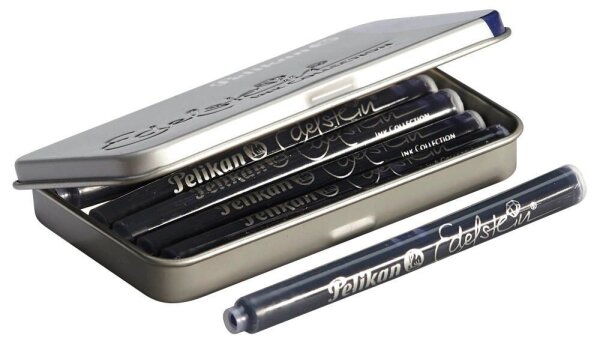 Pelikan Tintenpatronen für Füller Edelstein® Ink sapphire, 6 St.
