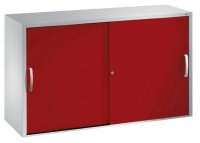 CP Aufsatz-Schiebetürenschrank C 2000 Acurado, 2045-00 S10092 lichtgrau, rubinrot 1 Fachboden 120,0 x 40,0 x 79,0 cm
