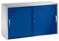 CP Aufsatz-Schiebetürenschrank C 2000 Acurado, 2045-00 S10088 lichtgrau, enzianblau 1 Fachboden 120,0 x 40,0 x 79,0 cm