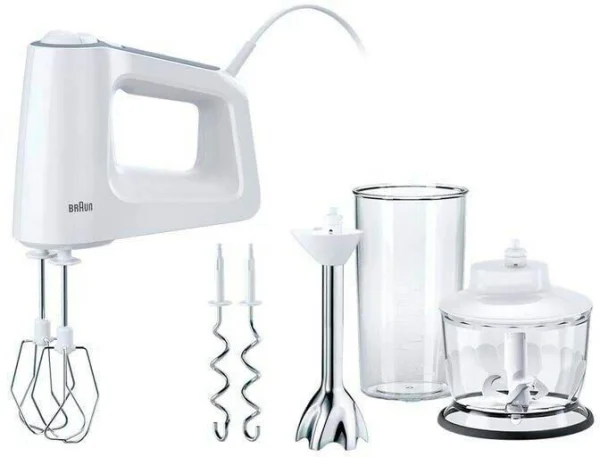 BRAUN MultiMix 3 HM3137WH Handmixer weiß 500 W
