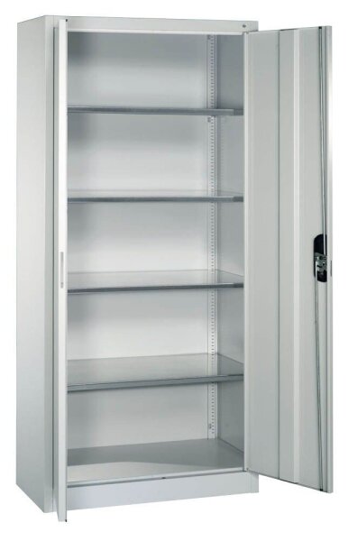 CP Stahlschrank 08920-00 S10094 lichtgrau 4 Fachböden 93,0 x 40,0 x 195,0 cm, aufgebaut, 1 St.