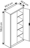 CP Stahlschrank 08920-00 S10094 lichtgrau 4...