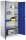 CP Stahlschrank 08921-00 S10109 lichtgrau, enzianblau 4 Fachböden 93,0 x 50,0 x 195,0 cm, aufgebaut, 1 St.