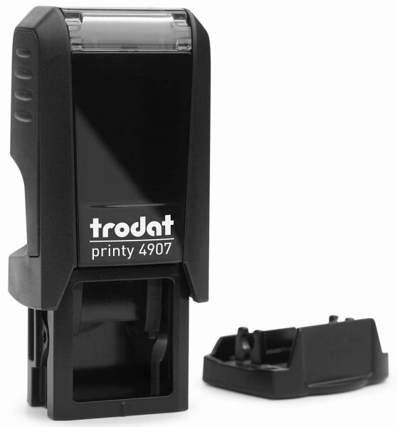 trodat Textstempel, individualisierbar Printy 4907 selbstfärbend schwarz mit Logo, 1 St. -  Nachträglich per Gutschein personalisieren