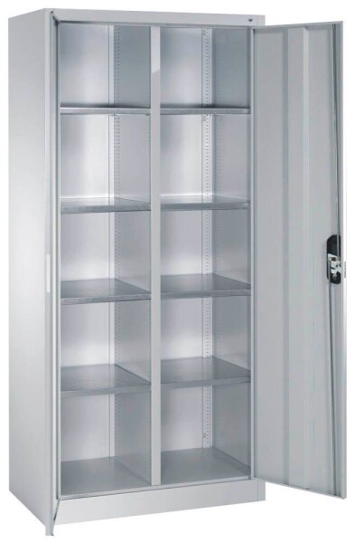 CP Stahlschrank 8921-311 S10192 lichtgrau 4 Fachböden 93,0 x 50,0 x 195,0 cm, aufgebaut, 1 St.