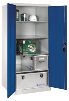 CP Stahlschrank 8924-00 S10167 lichtgrau, enzianblau 4...