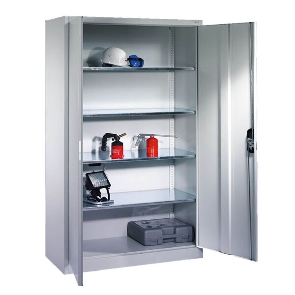 CP Stahlschrank 08931-00 S10014 lichtgrau 4 Fachböden 120,0 x 50,0 x 195,0 cm, aufgebaut, 1 St.