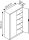CP Stahlschrank 08931-00 S10014 lichtgrau 4 Fachböden 120,0 x 50,0 x 195,0 cm, aufgebaut, 1 St.