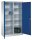 CP Stahlschrank 8931-311 S10123 lichtgrau, enzianblau 4 Fachböden 120,0 x 50,0 x 195,0 cm, aufgebaut, 1 St.
