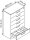 CP C 3000 Asisto Karteischrank silber 6 Schubladen 80,0 x 43,5 x 131,0 cm, 1 St.