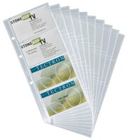 DURABLE Visitenkartenhüllen transparent, für bis zu 8 Visitenkarten, 10 St.