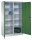 CP Stahlschrank 8931-311 S10126 lichtgrau, rededagrün 4 Fachböden 120,0 x 50,0 x 195,0 cm, aufgebaut, 1 St.