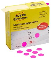 AVERY Zweckform Klebepunkte 3850 magenta Ø 10,0...