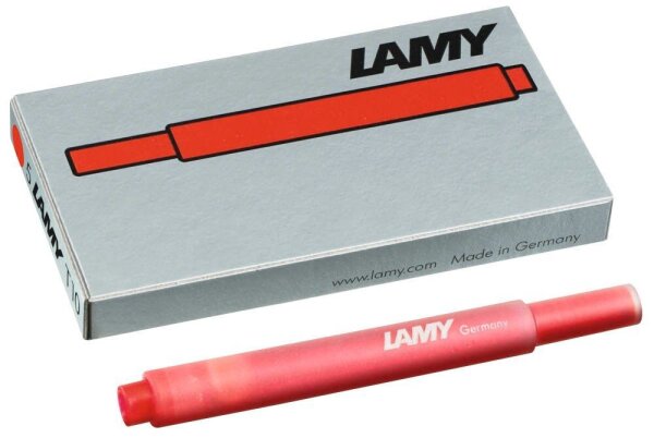 LAMY Tintenpatronen für Füller T10 rot, 5 St.