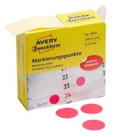 AVERY Zweckform Klebepunkte 3854 magenta Ø 19,0...