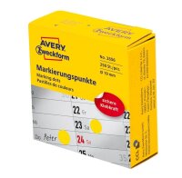 AVERY Zweckform Klebepunkte 3856 gelb Ø 19,0 mm,...