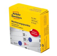 AVERY Zweckform Klebepunkte 3857 blau Ø 19,0 mm,...