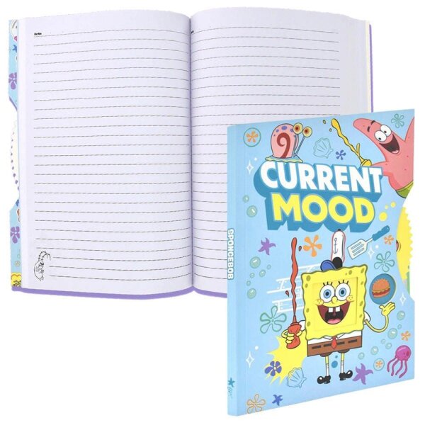 BlueSky Notizbuch SpongeBob - Spinner DIN A5 liniert, SpongeBob Hardcover 80 Seiten, 1 St.