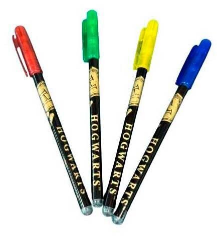 BlueSky Harry Potter Gelschreiber-Set schwarz, Schreibfarbe: farbsortiert, 4 St.