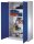 CP Stahlschrank 8932-00 S10599 lichtgrau, enzianblau 4 Fachböden 120,0 x 60,0 x 195,0 cm, aufgebaut, 1 St.