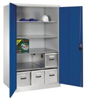 CP Stahlschrank 8934-00 S10197 lichtgrau, enzianblau 4...