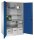 CP Stahlschrank 8934-00 S10197 lichtgrau, enzianblau 4 Fachböden 120,0 x 80,0 x 195,0 cm, aufgebaut, 1 St.