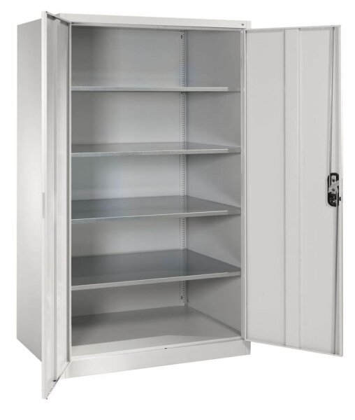 CP Stahlschrank 8934-00 S10194 lichtgrau 4 Fachböden 120,0 x 80,0 x 195,0 cm, aufgebaut, 1 St.
