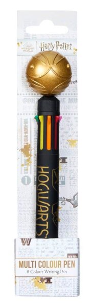 BlueSky Kugelschreiber Harry Potter - Stift "Schnatz" 8 in 1 (mehrfarbig) schwarz, Schreibfarbe: farbsortiert, 1 St.