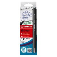 STABILO dr!ver Fineliner-Set farbsortiert 0,4 mm, 4 St.
