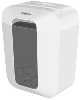 Fellowes Powershred LX50 Aktenvernichter mit Partikelschnitt P-4, 4 x 37 mm, bis 9 Blatt, weiß