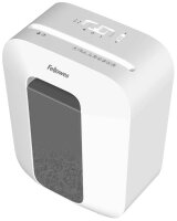 Fellowes Powershred LX50 Aktenvernichter mit Partikelschnitt P-4, 4 x 37 mm, bis 9 Blatt, weiß