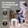 Fellowes Powershred LX50 Aktenvernichter mit Partikelschnitt P-4, 4 x 37 mm, bis 9 Blatt, weiß