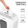 Fellowes Powershred LX50 Aktenvernichter mit Partikelschnitt P-4, 4 x 37 mm, bis 9 Blatt, weiß