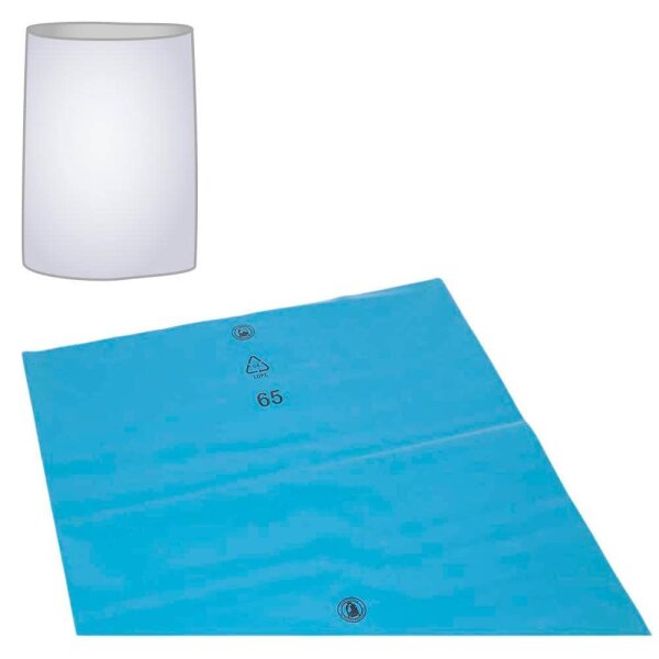 DEISS Müllbeutel 240,0 l blau 60 µm, 100 St.