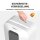 Fellowes Powershred LX25 Aktenvernichter mit Partikelschnitt P-4, 4 x 37 mm, bis 6 Blatt, weiß