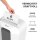Fellowes Powershred LX25 Aktenvernichter mit Partikelschnitt P-4, 4 x 37 mm, bis 6 Blatt, weiß