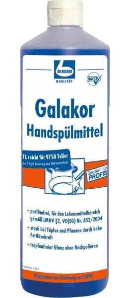 DR.BECHER Galakor Spülmittel, 1 l, 1 St.
