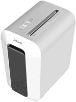 Fellowes Powershred LX65 Aktenvernichter mit Partikelschnitt P-4, 4 x 40 mm, bis 10 Blatt, weiß