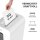 Fellowes Powershred LX65 Aktenvernichter mit Partikelschnitt P-4, 4 x 40 mm, bis 10 Blatt, weiß