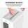Fellowes Powershred LX65 Aktenvernichter mit Partikelschnitt P-4, 4 x 40 mm, bis 10 Blatt, weiß