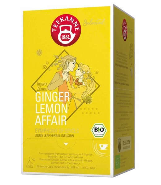 TEEKANNE Bio Luxury Cup Ginger Lemon Affair Bio-Tee 25 Portionen