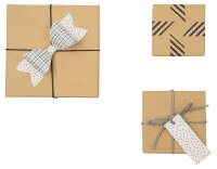 folia NATUR Geschenkboxen-Set braun, 12 St.