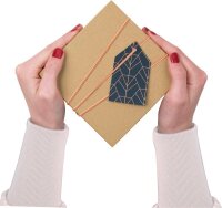 folia NATUR Geschenkboxen-Set braun, 12 St.