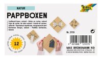 folia NATUR Geschenkboxen-Set braun, 12 St.
