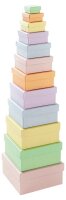folia PASTELL Geschenkboxen-Set bunt, 12 St.