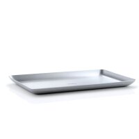 blomus Tablett BASIC silber rechteckig 25,0 x 15,0 cm, 1 St.