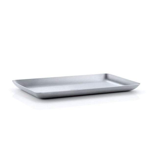 blomus Tablett BASIC silber rechteckig 22,0 x 13,1 cm, 1 St.
