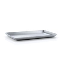 blomus Tablett BASIC silber rechteckig 22,0 x 13,1 cm, 1 St.