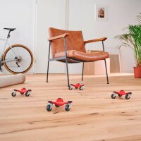 WAGNER® design yourself Transportroller MM 1193 rot 16,0 x 16,0 x 6,0 cm bis 60,0 kg