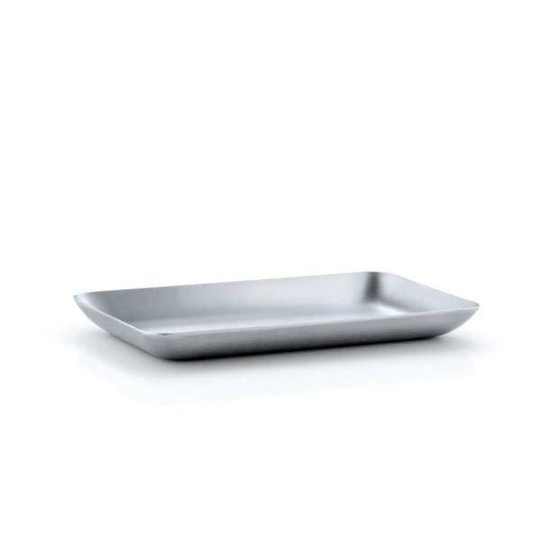 blomus Tablett BASIC silber rechteckig 17,0 x 10,0 cm, 1 St.